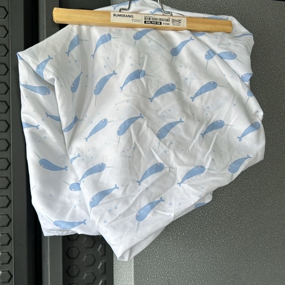 Whale fitted crib sheet - Picture 2 of 2